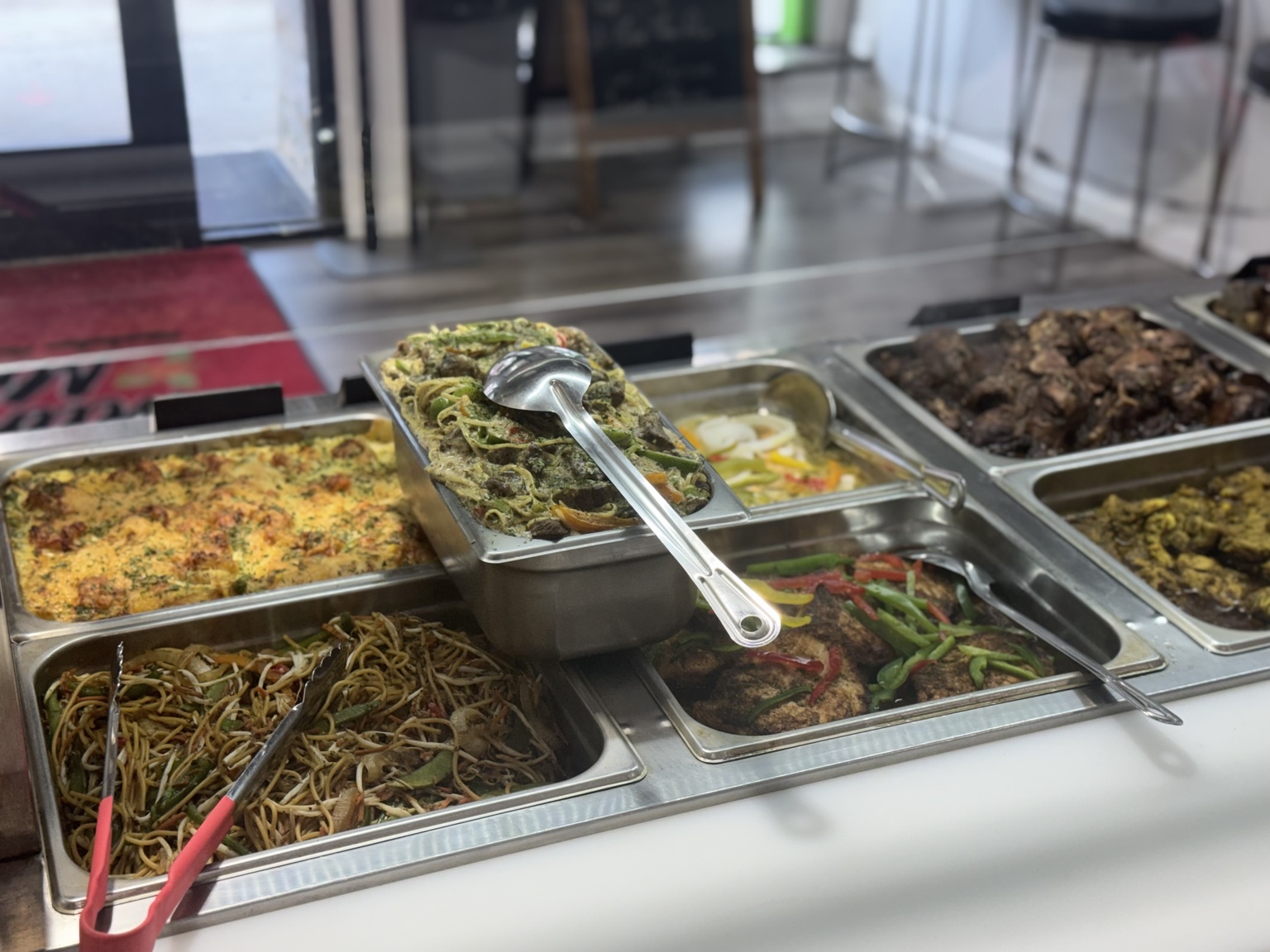 Mum Mich buffet filled with freshly prepared food