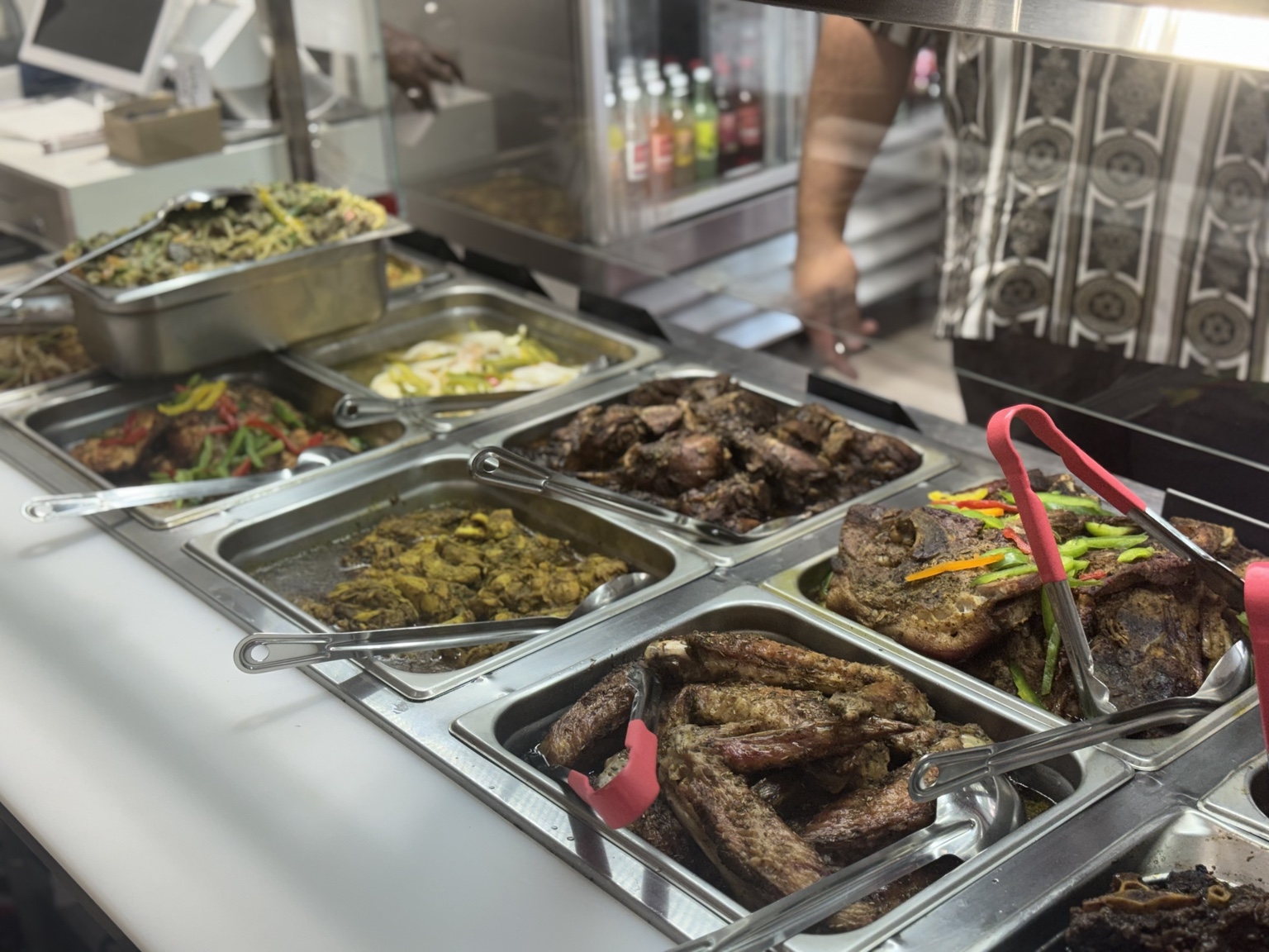 A colorful spread of freshly prepared dishes at Mum Mich