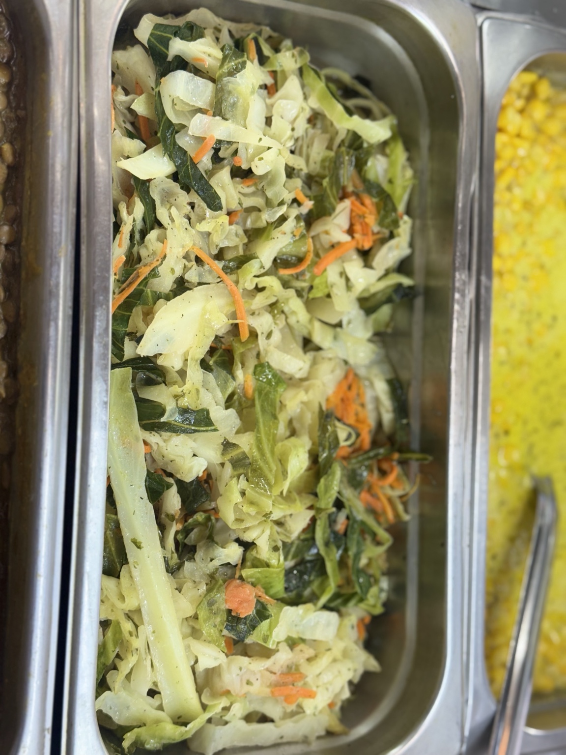 Fresh cabbage and vegetables
